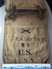 M1874 69th NY Infantry (Irish) Clothing/ Haversack W/lLeather Straps NAMED TWICE picture