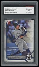 Anthony Volpe 2022 Bowman Draft Topps 1st Graded 10 MLB Rookie Card NY Yankees picture