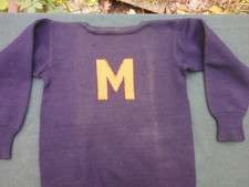 Vintage 1930s Milton Academy Wool Letterman Sweater by Wright Ditson HTF RARE picture