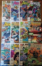 Avengers 12 Comic lot (Marvel 1990) #313 316 317 318 319 321 322 323 324 325 picture