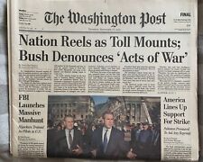 The Washington Post 9/11 newspaper 