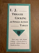 Iver Johnson IJ 36-T Champion Trigger Cocking 22 Flier Flyer RARE Target Factory picture
