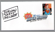 Sheldon Moldoff SIGNED Golden Age Superman DC Comic Super Heroes USPS FDI Stamp picture