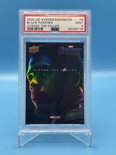 2020 UD Avengers Endgame ATF-6 Chadwick Boseman Black Panther PSA Ebay 1/1 picture