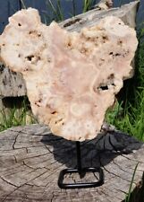 Pink Amethyst Druzy Crystal Slab on Pin - home office outdoor decoration 900g A+ picture
