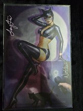 CATWOMAN #47 - NATHAN SZERDY - FOIL Virgin - Safe Cracker - Dual Signed picture