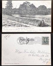 Water Works Dam Brownwood Texas 1905 Undivided Back B6 picture