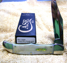 Case xx Knives Large Folding Hunter Smooth Natural Bone 11024 Pocket Knife 6165S picture