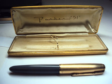 Vintage Parker 51 Vacumatic 1/10 14K Gold Filled Cap USA Dove Gray Not Tested picture