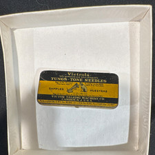 Vintage 1920s Victrola Tungs-Tone Phonograph Needles Sample Tin Victor Co 5 picture