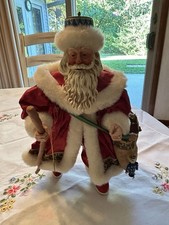 Vintage 1993 Possible Dreams Clothtique Russian Santa Claus Figurine w/ Box picture