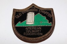 Post WW2 Bullion Patch American Culinary Federation Old Dominion Chapter RARE picture