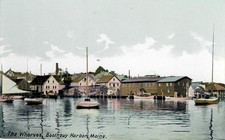 Wharves and Small Boats Boothbay Harbor ME Maine picture