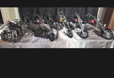 Vintage Handmade Metal Collectors Motorcycles Lot Of 7Man Cave Decor Collection picture