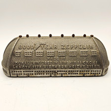 Vintage Goodyear Zeppelin Airship Akron Ohio Duralumin Aircraft Model Bank picture