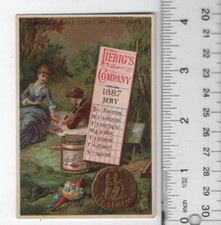 Liebig's Extract of Meat May 1887 Calendar Victorian Trade Card 4