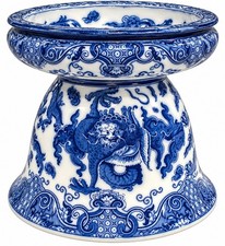 antique royal doulton Oyama Dragon Spitoon Planter 8” X 8” picture