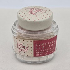 Vtg Helen Cornell Powdered Perfume 1 oz Glass Jar picture