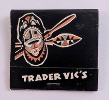 Vintage Trader Vic's Atlanta Hilton Hotel Tiki Bar Full Matchbook Matches picture