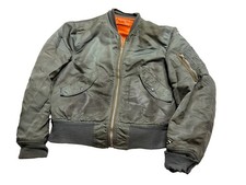 Vtg 1974 Vietnam era Usaf L-2B Flying Jacket Mens Med Distressed Light Zone picture