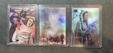 2024 Topps Chrome Star Wars Galaxy Blue Refractor /150 – 3 Card Lot picture