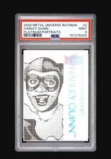 2025 Skybox Metal Universe Batman Platinum Portraits Harley Quinn #PP-2 PSA 9 picture