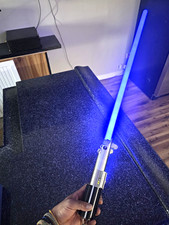 Master Replicas Star Wars Luke Skywalker Blue Light-Up Lightsaber 2007 picture