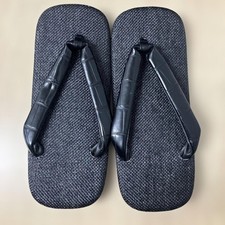 CIVARIZE Yamato Kobo Japanese Setta Sandals Black Croc Embossed Japan picture