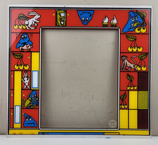 Vintage Original 1980s Epos The Glob Pac-Man Arcade Monitor Plexiglass Art Bezel picture