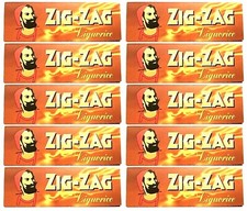 10x ZIG ZAG LIQUORICE ROLLING PAPERS Single Wide Licorice 1.09/Pk USA SHIPPED picture