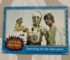 1977 Topps Star Wars Series 1 Blue “Searching For The Little Droid” Card #19 picture