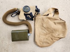 ORIGINAL US ARMY EARLY WWII SEIBERLING M1A2 SERVICE GAS MASK WITH M1XA1 FILTER picture
