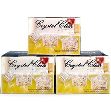 3 Boxes 12 Total VTG Essex 24% Lead Crystal Cut Napkin Rings Excellent Condition picture