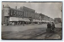 c1910's Main Street Opera House Stores Amboy Illinois IL RPPC Photo Postcard picture