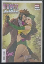 Marvel Winter Break Special #1 1:25 SIGNED BY LEIRIX LI- Rogue & Gambit w/COA NM picture