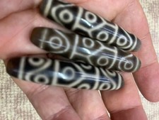 3 Pcs Rare Tibetan Natural Old Agate Dzi *14Eyed* Beads  picture