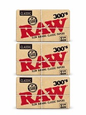 RAW Classic 300s Rolling Papers 1 1/14 - 3 Packs - 900 Sheets picture
