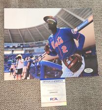 RONNY MAURICIO SIGNED 8X10 PHOTO NEW YORK METS W/PSA/DNA CERTIFICATION #AM98221 picture