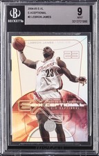 2004-05 FLEER 2004-05 E-XL E-XCEPTIONAL #2 LEBRON JAMES BGS 9 picture