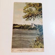 Postcard: Hotel At Crystal Lake Wisconsin c1910  picture