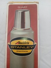 Vintage STANLEY Aladdin’s Thermos Vacuum Bottle In Original Box Green USA 1976 picture