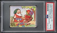 1940 Barratt & Co. Snow White Seven Dwarfs Happy Pushing Cart Disney PSA 6 picture