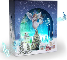 3D Pop up Christmas Cards with Lights & Music Christmas Gift Cards picture