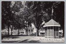 RPPC City Park, Lake Mills WI Wisconsin Real Photo Postcard 1954 picture