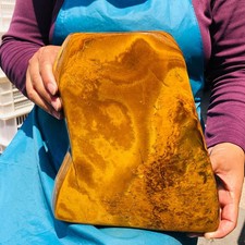 12.71LB Large Natural Tiger Eye Quartz Crystal Polished Healing Sample 5363 picture