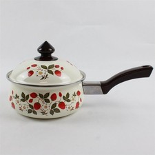 1980s Vintage Sheffield Strawberries N Cream Saucepan picture
