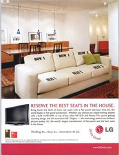LG Vintage 2006 Print Ad Flat Panel TV Home Theater Life's Good Magazine Ad picture