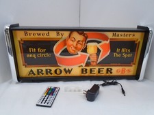 Arrow Beer Old Logo LED Display lighted sign lightbox Wall hanging Light picture