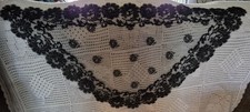 Vintage Catholic Church Chapel Veil black lace picture