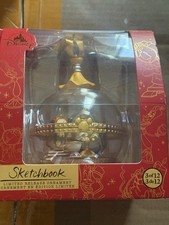 Disney Sketchbook Duos Christmas Ornament Beauty and the Beast Lumiere Cogsworth picture
